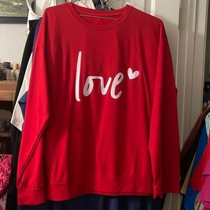 Women’s love sweatshirt